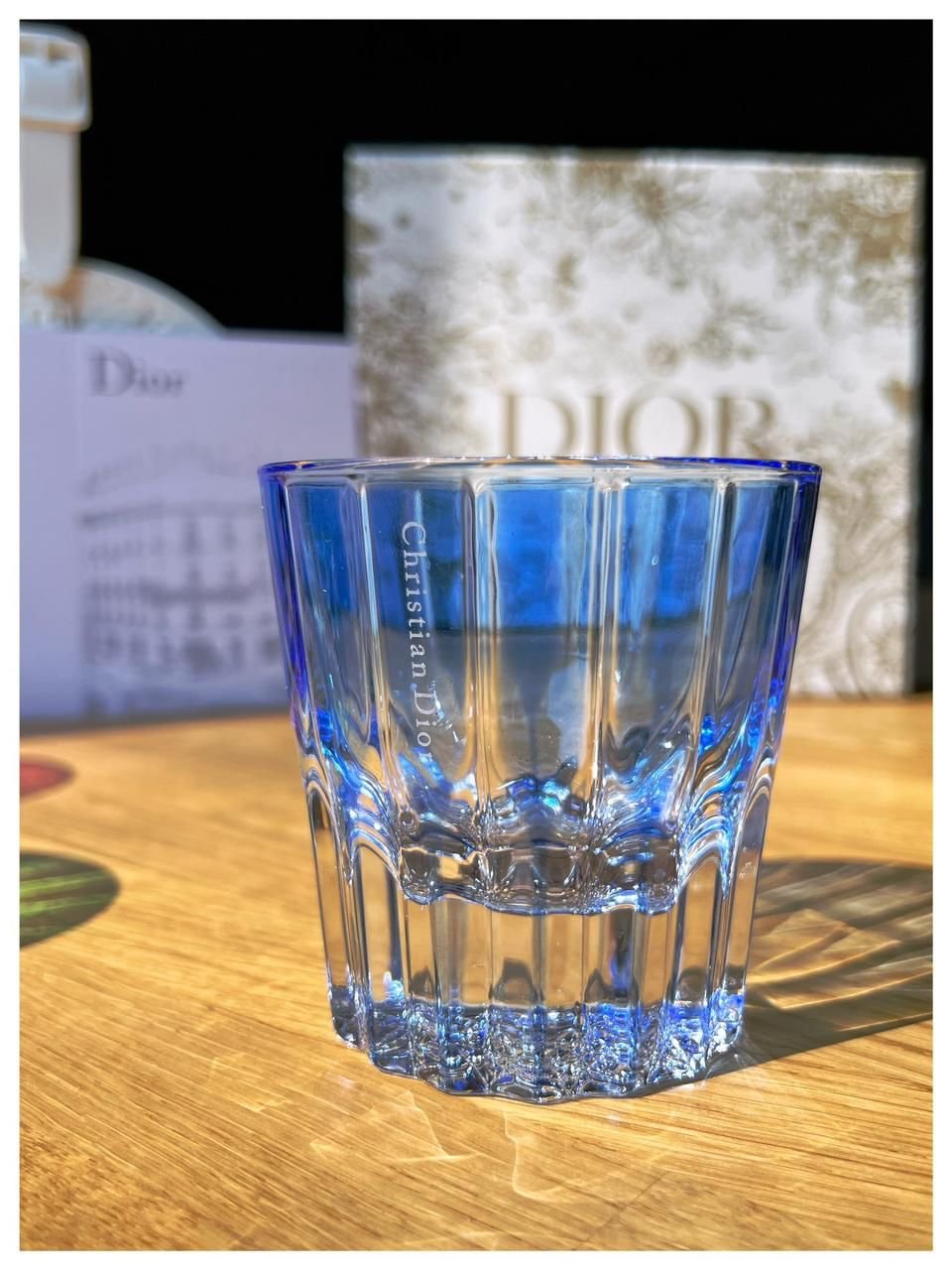 colored glass set of 2 pieces - Image 2 of 4
